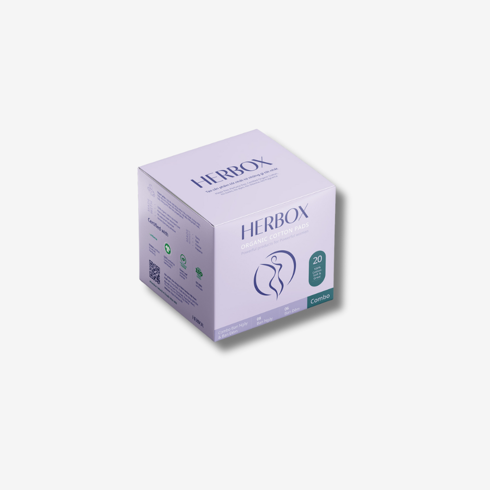 Băng vệ sinh Organic Herbox combo loại 20 miếng