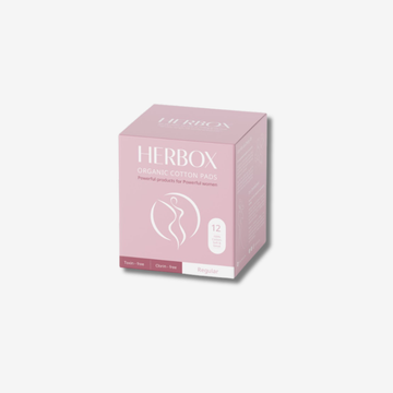 Băng vệ sinh Organic Herbox cho làn da nhạy cảm loại thường 12 miếng.