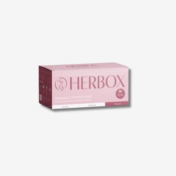 Băng vệ sinh Organic Herbox cho làn da nhạy cảm loại thường 36 miếng.